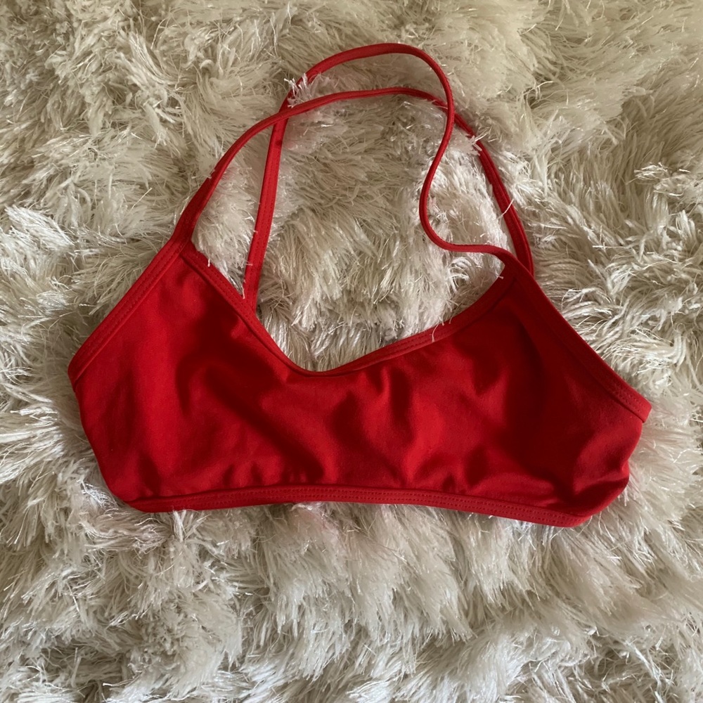 Red Jolyn Bikini Top